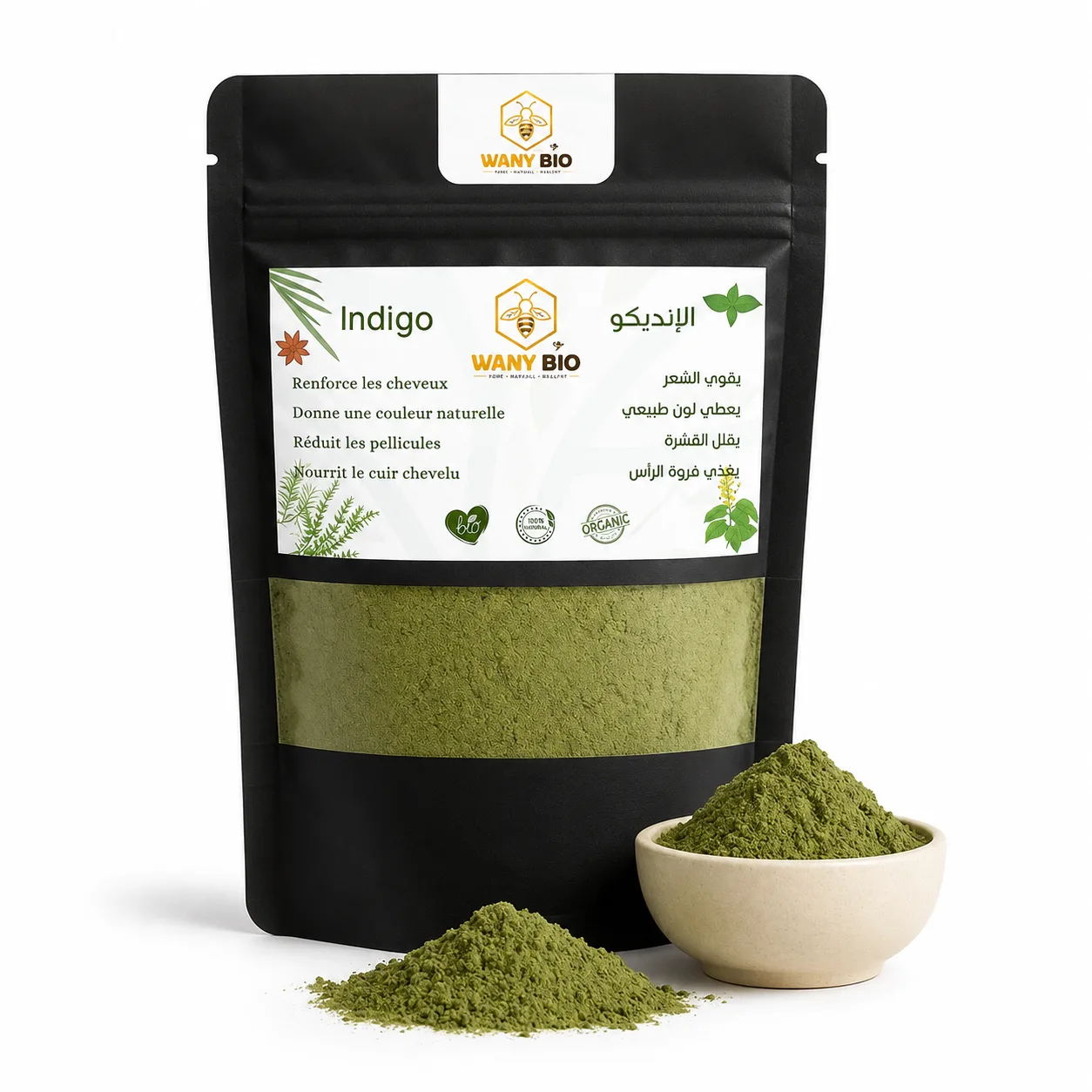 حناء الأنديكو - Natural cream, oils... - Wany Bio