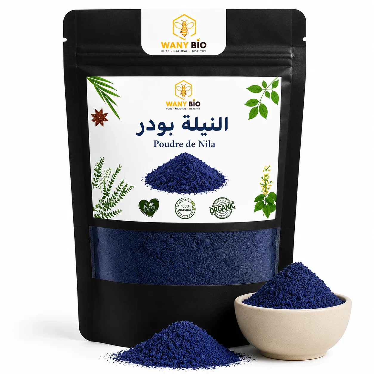 النيلة بودر - Natural cream, oils... - Wany Bio