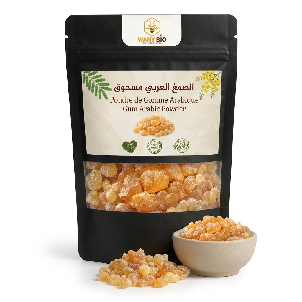 الصمغ العربي مسحوق 120 غرام - Natural cream, oils... - Wany Bio
